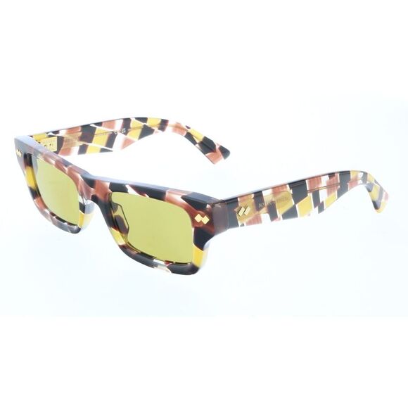 Bottega Veneta BV1351S-003 Vibrant Geometric Square Sunglasses